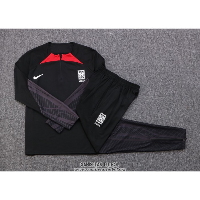 Chandal de Sudadera del Corea del Sur 2022/2023 Negro